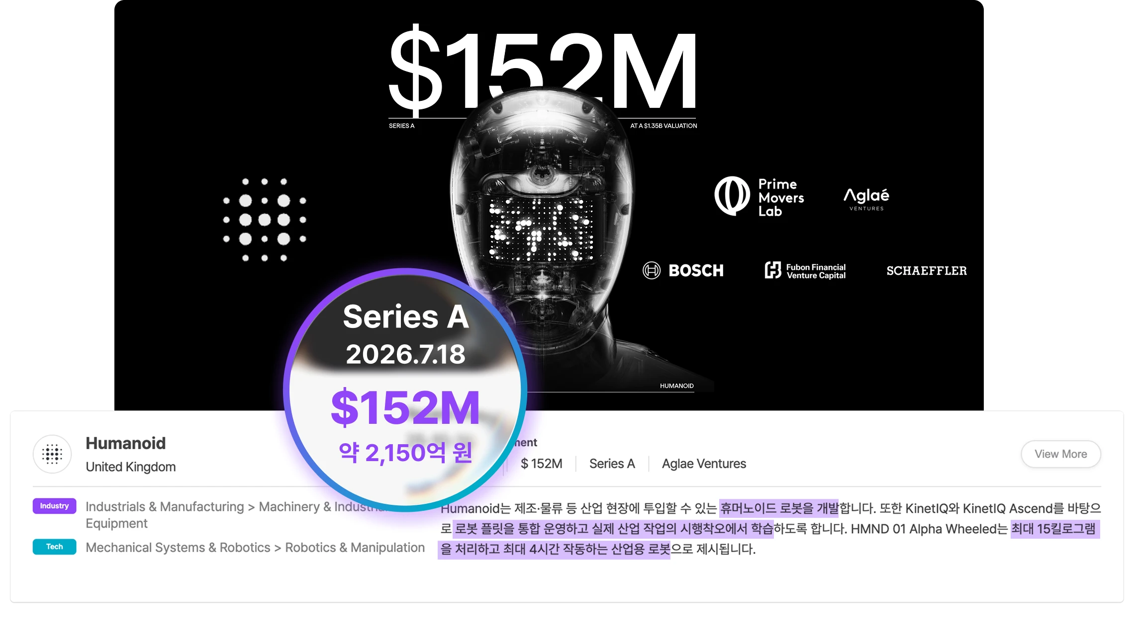 최근 초기 투자 사례 — 회사, 라운드, 투자자 정보